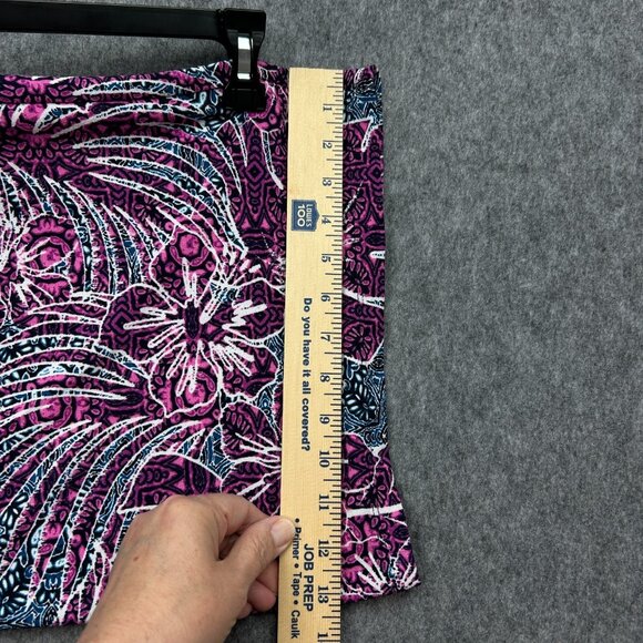 Ruby Rd Tropical Border Crepe Wide Leg Pants Women's Size Petite Large NWT - Picture 10 of 11